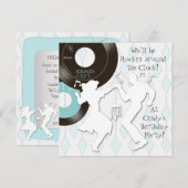 1950's Thema Verjaardagsfeest Uitnodigingen (Voorkant / Achterkant)