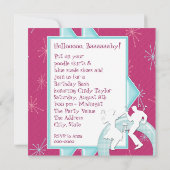 1950's Thema Verjaardagsfeest Uitnodigingen (Achterkant)