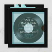 1950's Thema Verjaardagsfeest Uitnodigingen (Voorkant / Achterkant)