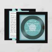 1950's Thema Verjaardagsfeest Uitnodigingen (Voorkant / Achterkant)