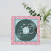 1950's Thema Verjaardagsfeest Uitnodigingen (Staand voorkant)