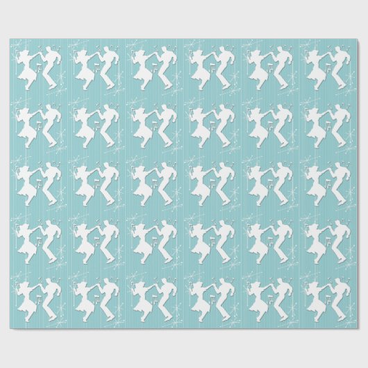 1950's Theme Wrapping Paper Cadeaupapier (Vlak)
