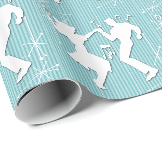1950's Theme Wrapping Paper Cadeaupapier (Rol Hoek)
