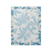 1950s Turquoise Retro Mid Century Floral Design Notitieblok (Linkerzijde)