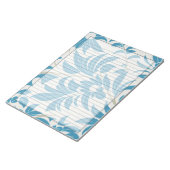 1950s Turquoise Retro Mid Century Floral Design Notitieblok (Schuin)