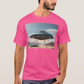 1950S UFO Classic Car Canvas Afdrukken van deze wo T-shirt