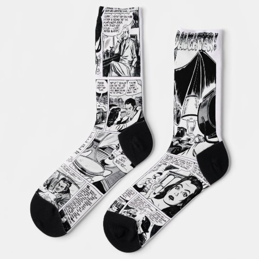 1950's Vampire's Daughter Horror Comic Socks Sokken (Links)