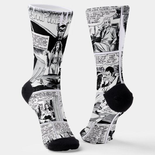 1950's Vampire's Daughter Horror Comic Socks Sokken (Gebogen)