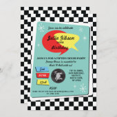 1950s Verjaardag Vijftiger jaren Retro Rock N Roll Kaart (Voorkant / Achterkant)