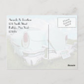 1950's Vintage Car Retro Thank You Briefkaart (Achterkant)