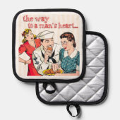 1950s Vintage Sailor and Housewife Pannenlap (Voorkant / Achterkant)