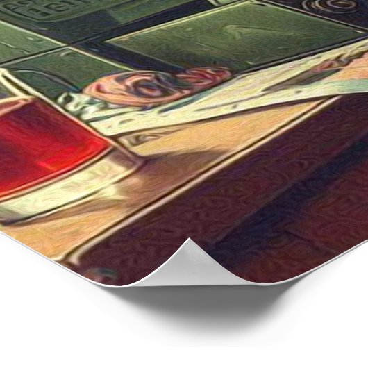 1950s  vrouw illustratie poster (Hoek)