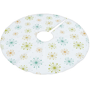 1950s Vuurwerk Starbursts Mid Century Kerstboom Rok