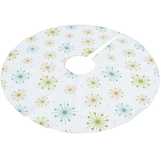 1950s Vuurwerk Starbursts Mid Century Kerstboom Rok (Gekanteld)