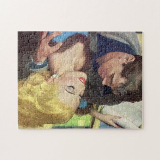 1950s warme kantoor romance legpuzzel (Horizontaal)