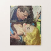 1950s warme kantoor romance legpuzzel (Verticaal)