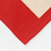 1950s zaadpakket kayenne peper print fleece deken (Hoek)