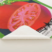 1950s zaadpakket tomaten afdrukken sherpa deken (3/4)