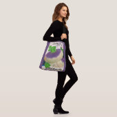 1950s zaadpakket turnips druk crossbody tas (Op model)