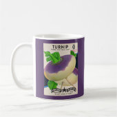 1950s zaadpakket turnips druk koffiemok (Links)