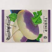 1950s zaadpakket turnips druk legpuzzel (Horizontaal)