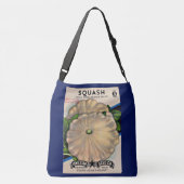 1950s zaadpakket witte squash print crossbody tas (Achterkant)