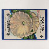 1950s zaadpakket witte squash print legpuzzel (Horizontaal)