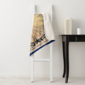 1950s zaadpakket witte squash print sherpa deken (In situ)