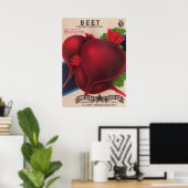 1950s zaadpakketwedden poster (Thuiskantoor)