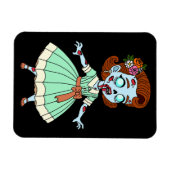 1950s Zombie Meisje Magneet (Horizontaal)