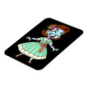 1950s Zombie Meisje Magneet (Linkerzijde)