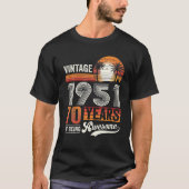 1951: 70 jaar Geweldige 70 jaar T-shirt (Voorkant)