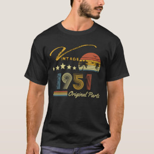 1951 70e verjaardag 70 jaar oude retroflector t-shirt