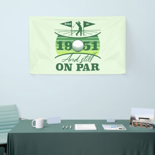 1951 70e verjaardag Golf Lover Spandoek (Beurs)