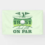 1951 70e verjaardag Golf Lover Spandoek (Horizontaal)