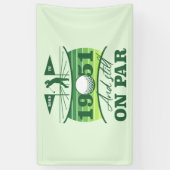 1951 70e verjaardag Golf Lover Spandoek (Verticaal)
