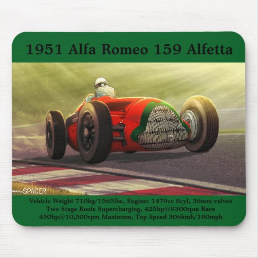 1951 Alfa Romeo 159 Alfetta Muismat (Voorkant)