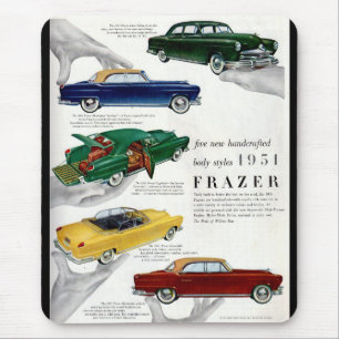 1951 autombile advertentie Frazer Muismat