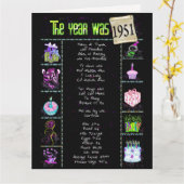 1951 Birthday Fun Facts Card Kaart (Gele Bloem)