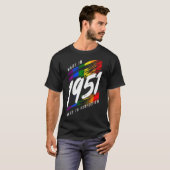 1951 Birthday LGBT Gay Pride  T-shirt (Voorkant volledig)