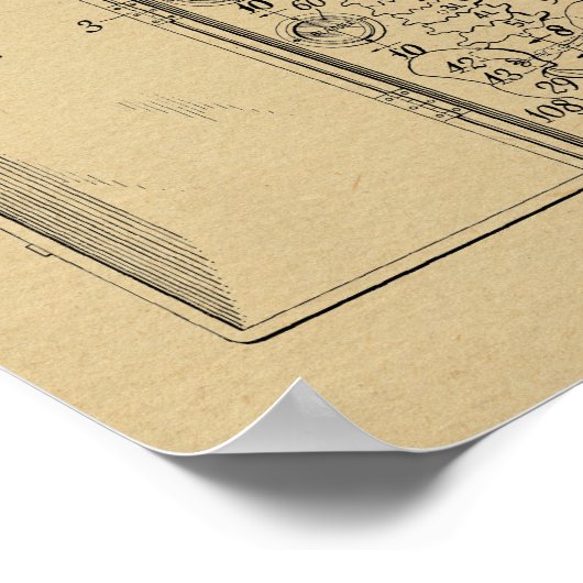 1951  Chiropractic Spine Patent Art Print (Hoek)