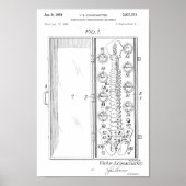 1951 Chiropractic Spine Patent Art Print (Voorkant)