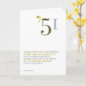 1951 de Feiten van de Pret van de Verjaardag Kaart (Gele Bloem)