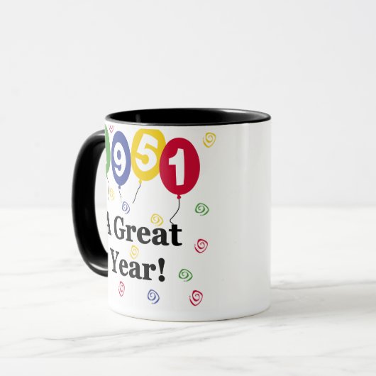 1951 een grote jaardag mok (Voorkant links)