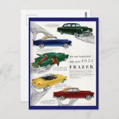 1951 Frazer automobile & Briefkaart (Voorkant / Achterkant)
