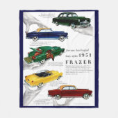 1951 Frazer automobile & Fleece Deken (Voorkant)