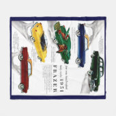 1951 Frazer automobile & Fleece Deken (Voorkant (Horizontaal))
