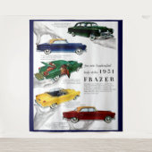 1951 Frazer automobile & Wandkleed (Voorkant)