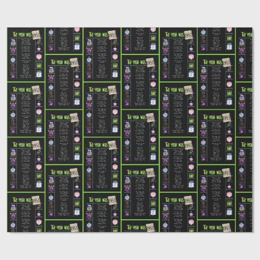 1951 Geboortejaar Trivia Cadeaupapier (Vlak)