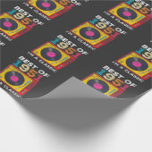 1951 Geboren op 70e verjaardag Vinyls Classic Mus Cadeaupapier (Hoek)